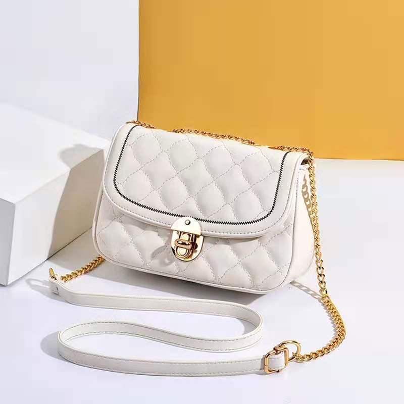 Douyin's same style simple women's bag, Korean solid color portable women's single-shoulder bag, retro and trendy crossbody handbag undefined