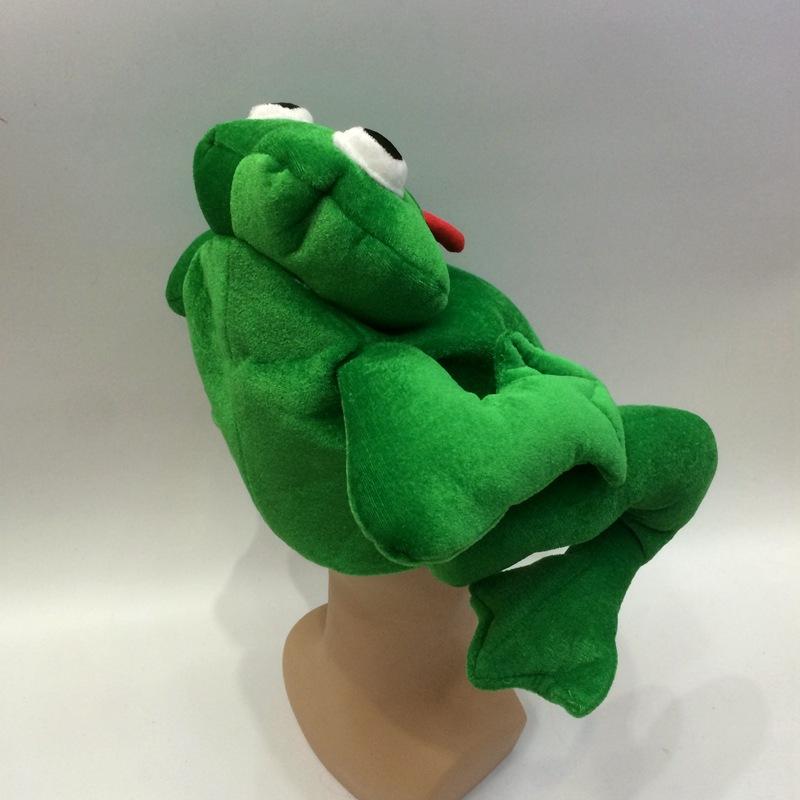 Green frog prince hats, various animal soft hats, performance hats, custom-made stage performance hats Specification image