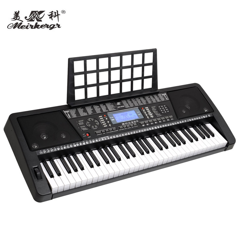 外贸出口美科61键演奏型电子琴 MK939成人键盘乐器英文版现货销售细节图
