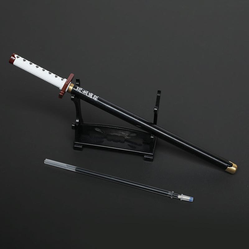 鬼灭之刃刀 中性笔创意卡通玩具可换芯 动漫周边学生文具桌面摆件详情图8