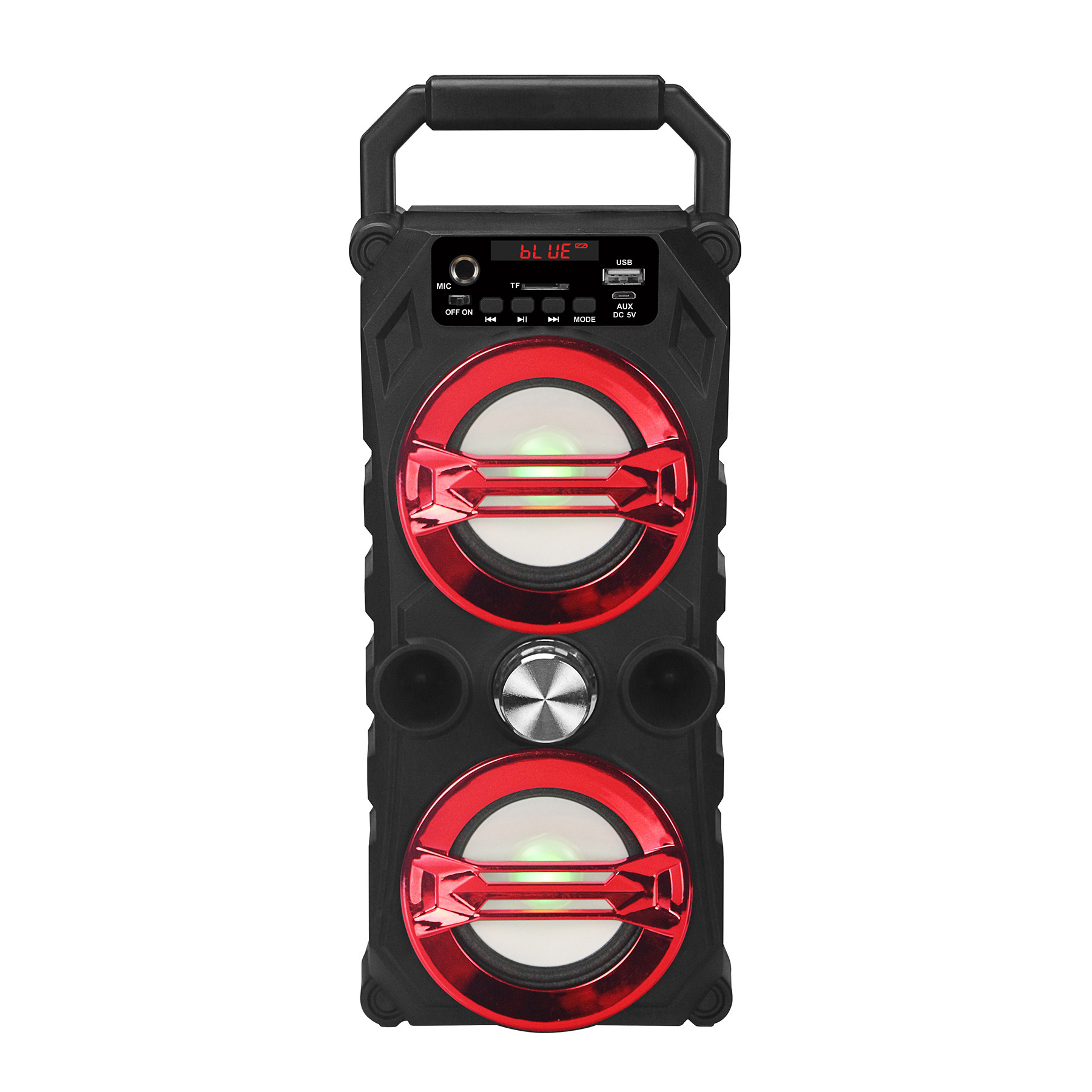 Colorful luminous dual-speaker outdoor subwoofer with light, wireless Bluetooth TWS portable high-volume speaker Specification image