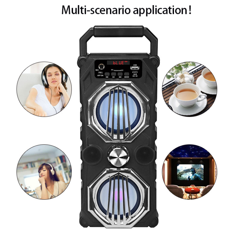cmik Dual 3-inch Bluetooth speaker portable stand type outdoor home card key amplifier speaker Application Scenario