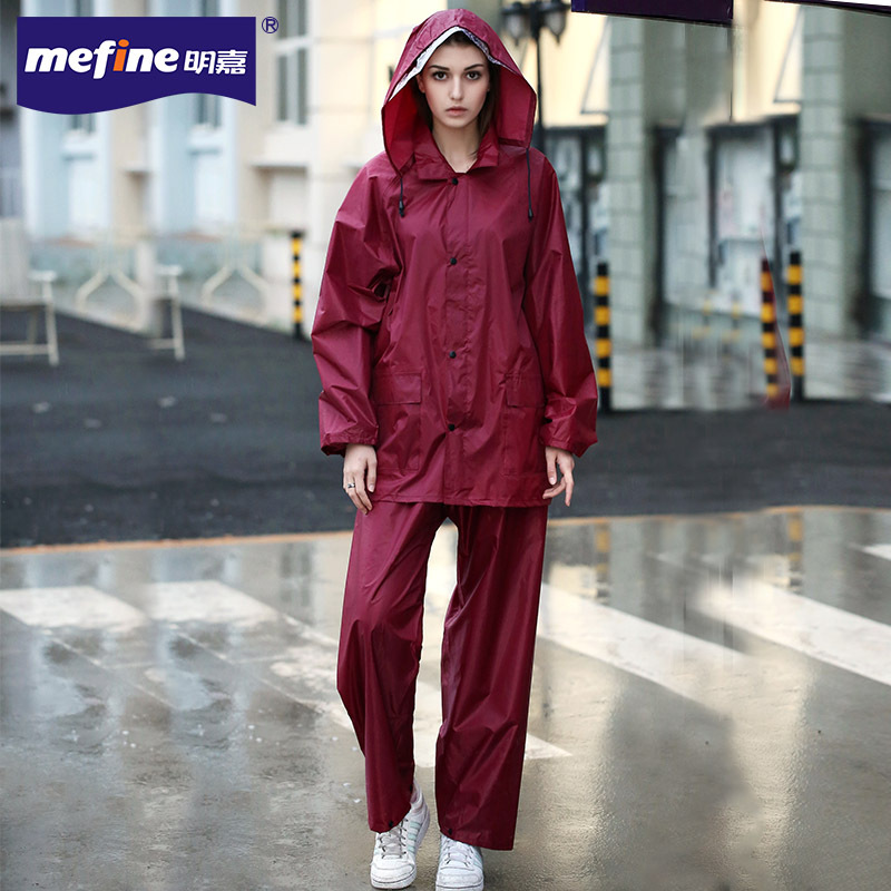 mefine明嘉雨衣 户外涤纶成人长衫连体分体 骑车雨衣便携 轻巧详情图6