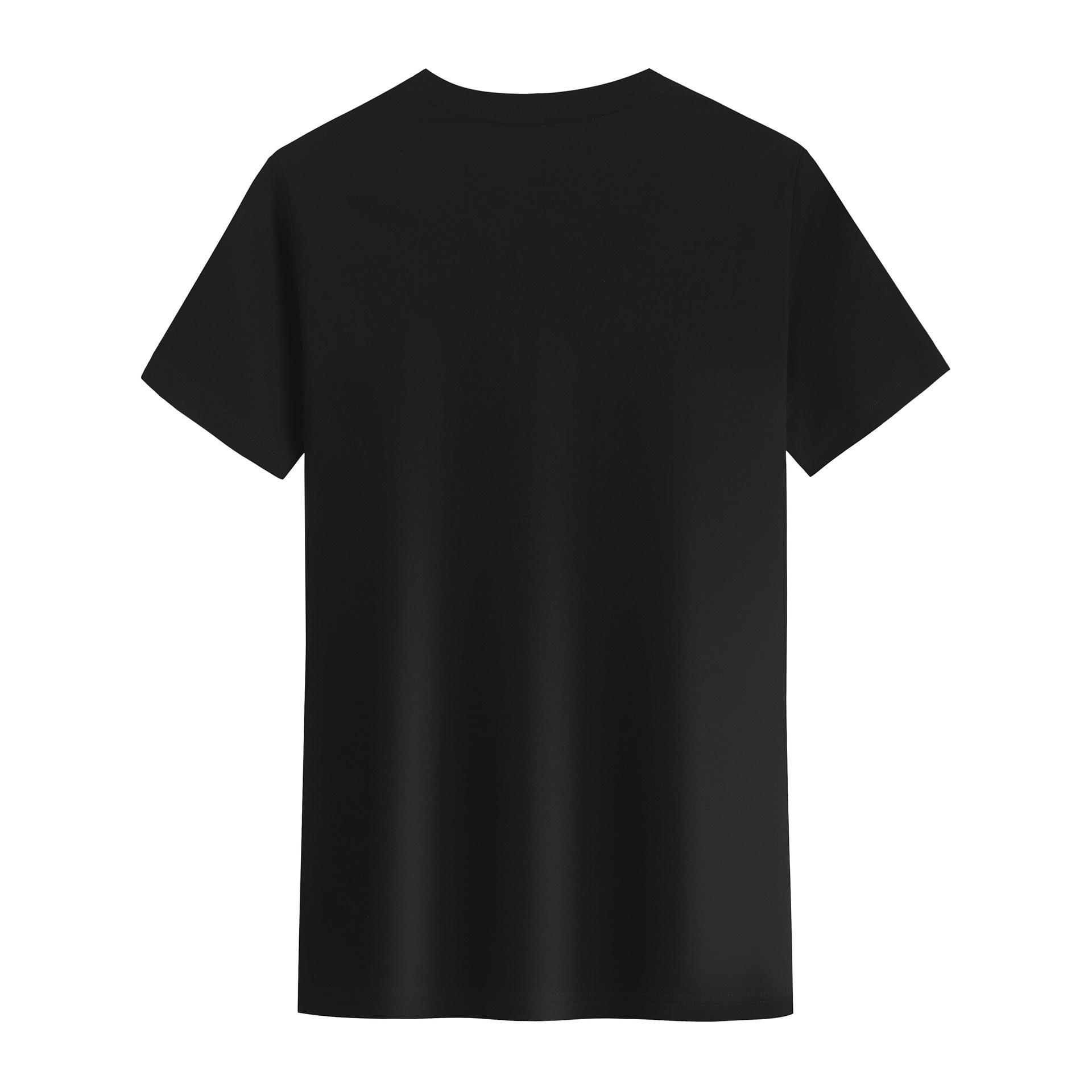夏季新款宽松圆领t恤团体文化广告衫定制印logo短袖班服定制圆领白底实物图