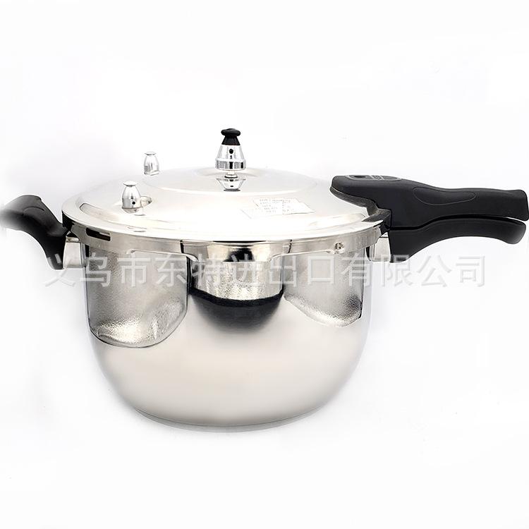 Stainless steel pressure cooker for both household and commercial use, double-bottom pressure cooker for export