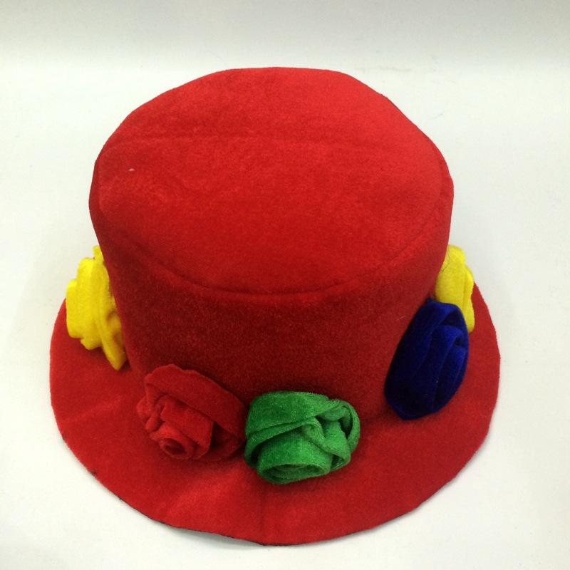 Custom-made various types of foreign trade velvet soft hats and noble milk cloth flower hats are made with red tall hats and a few flower hats details Picture