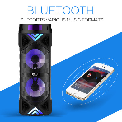 cmik high-power portable subwoofer, portable Bluetooth speaker, large speaker, App card, outdoor audio speaker Application Scenario