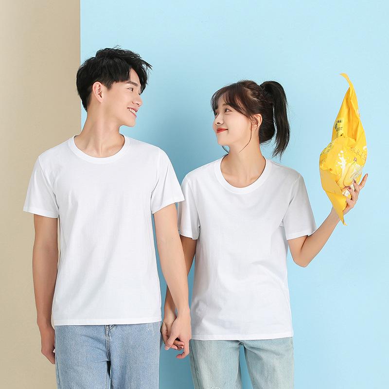 夏季新款宽松圆领t恤团体文化广告衫定制印logo短袖班服定制圆领产品图