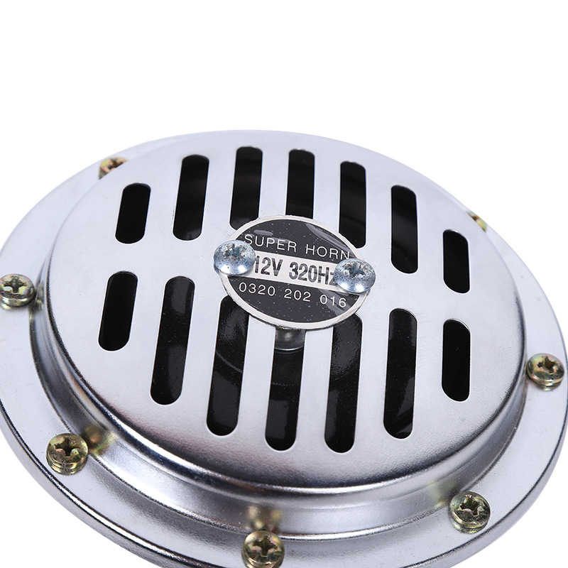12V electroplated basket-type car horn, high-power with cover, high and low frequency car horn, factory direct sales and wholesale Application Scenario