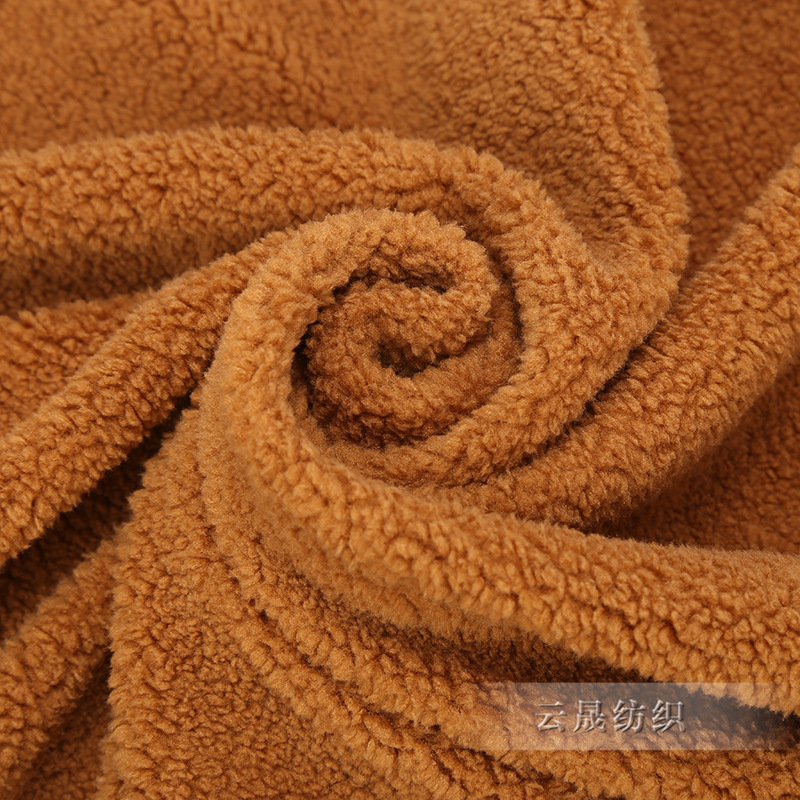 Plain alpaca wool Icelandic fleece fabric, all-polyester super soft fleece fabric, home textile fabric, custom-made and wholesale for home wear Specification image