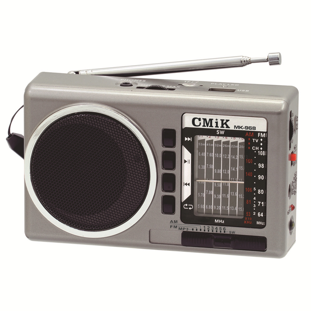 cmik2020 New portable Bluetooth speaker with Antenna Radio, outdoor USB card insertion gift radio Item Picture