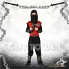 Stage performance costume, Japanese ninja costume,B-0258 divine red gold little ninja role-playing costume cosplay boy Halloween costume Specification image