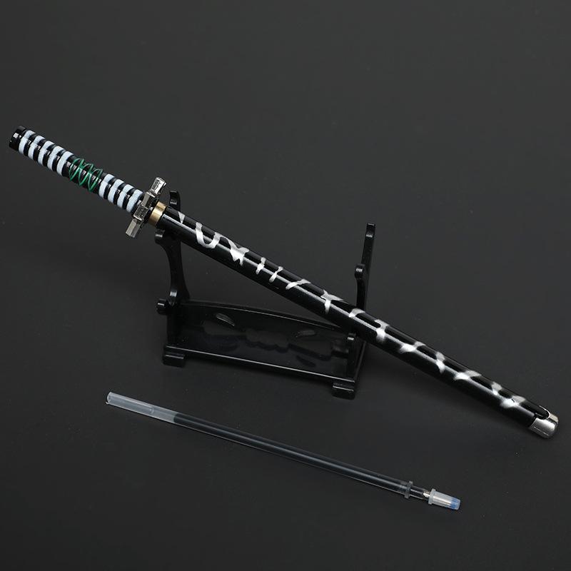 鬼灭之刃刀 中性笔创意卡通玩具可换芯 动漫周边学生文具桌面摆件详情图12