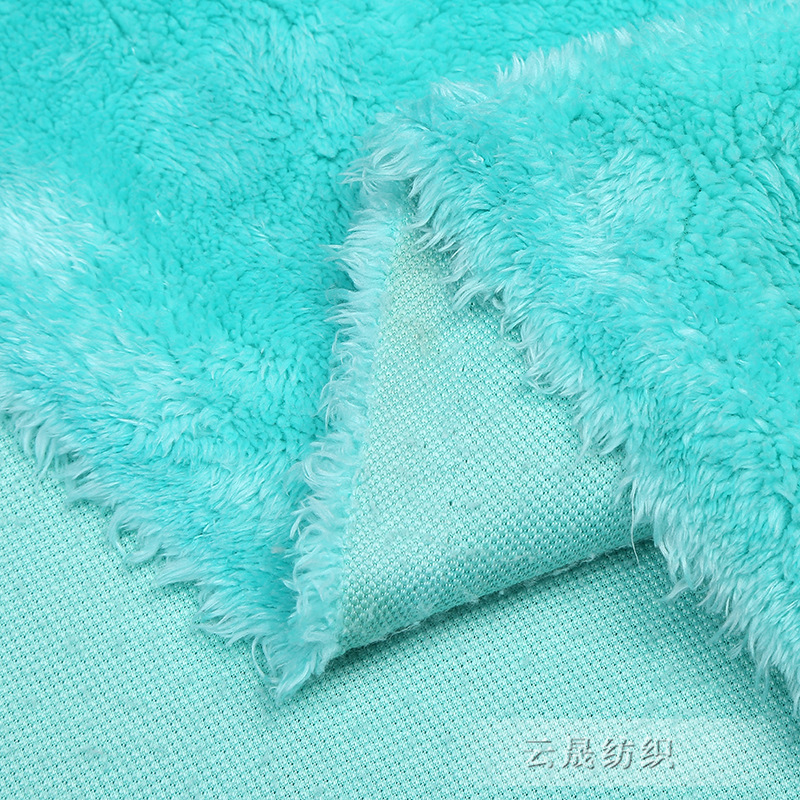 In-stock Arctic fleece plain plush fabric, all-polyester super soft fabric for home textiles and home wear, thickened fleece fabric Specification image