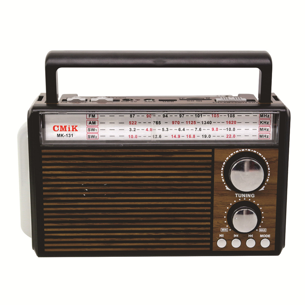 New vintage Bluetooth speaker radio card subwoofer creative gift antique wooden Bluetooth speaker Item Picture