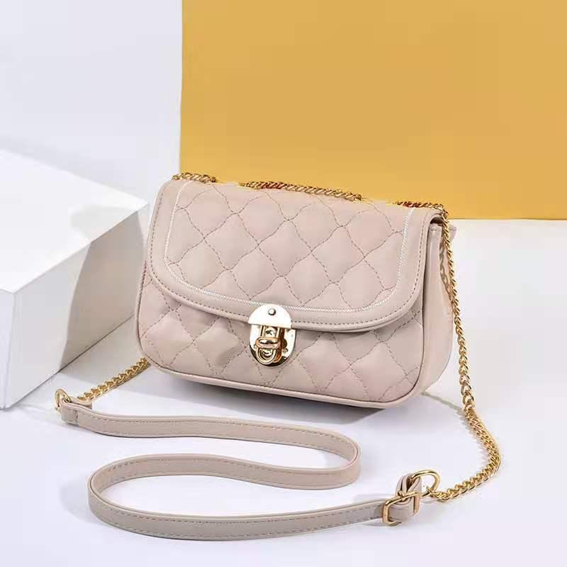 Douyin's same style simple women's bag, Korean solid color portable women's single-shoulder bag, retro and trendy crossbody handbag undefined
