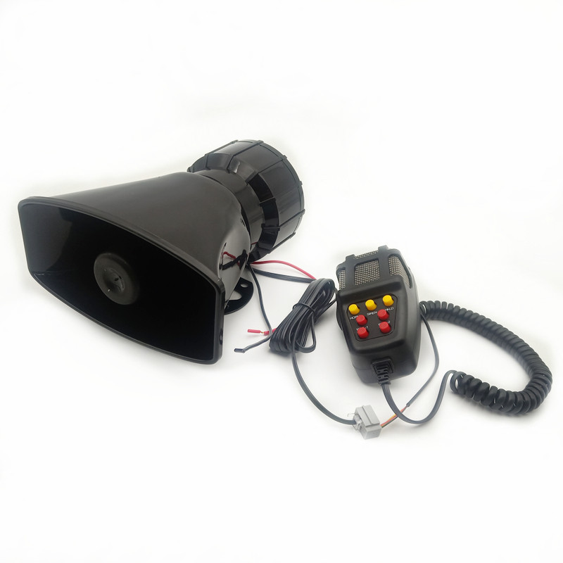 Factory direct sales of car horns, 7-tone, 12V, 100W, loudspeaker, and car seven-tone alarm horn wholesale Item Picture