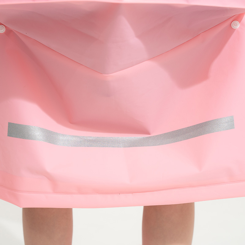 mefine Mingjia EVA Enlarged transparent brim cartoon children's raincoat, outdoor student boys' and girls' raincoat Item Picture