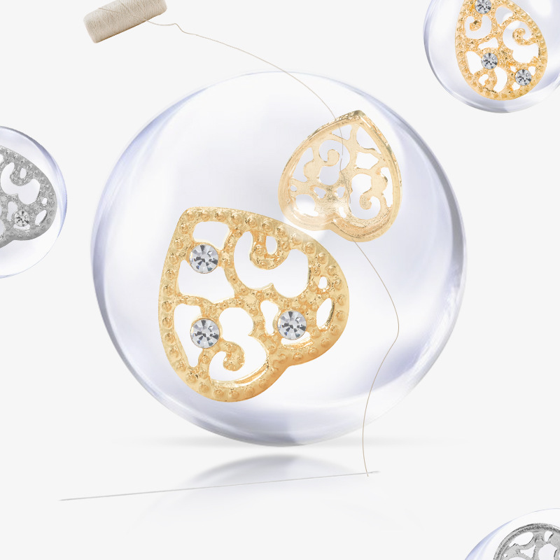 Alloy bird's nest claw support without drill, hand-sewn with hole drill bottom support, diy clothing and shoe accessory material Application Scenario