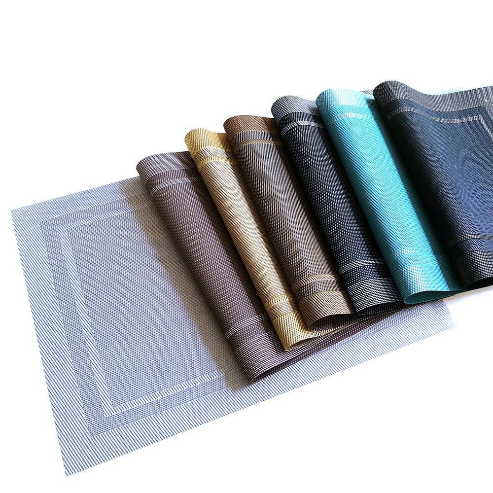 厂家批发特斯林西餐垫环保PVC桌垫 餐厅装饰防滑隔热垫创意餐具