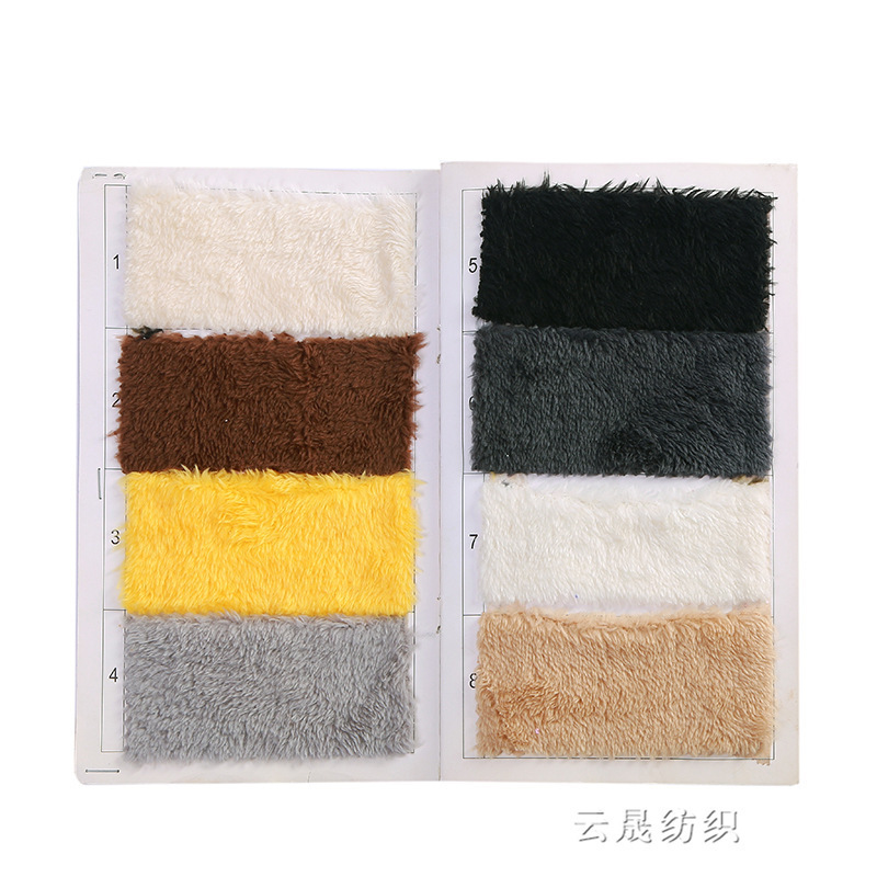 In-stock Arctic fleece plain plush fabric, all-polyester super soft fabric for home textiles and home wear, thickened fleece fabric Item Picture