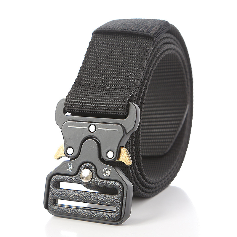 Men's elastic workwear belt, casual and trendy, young people's outdoor sports, canvas fabric woven belt, soft Application Scenario