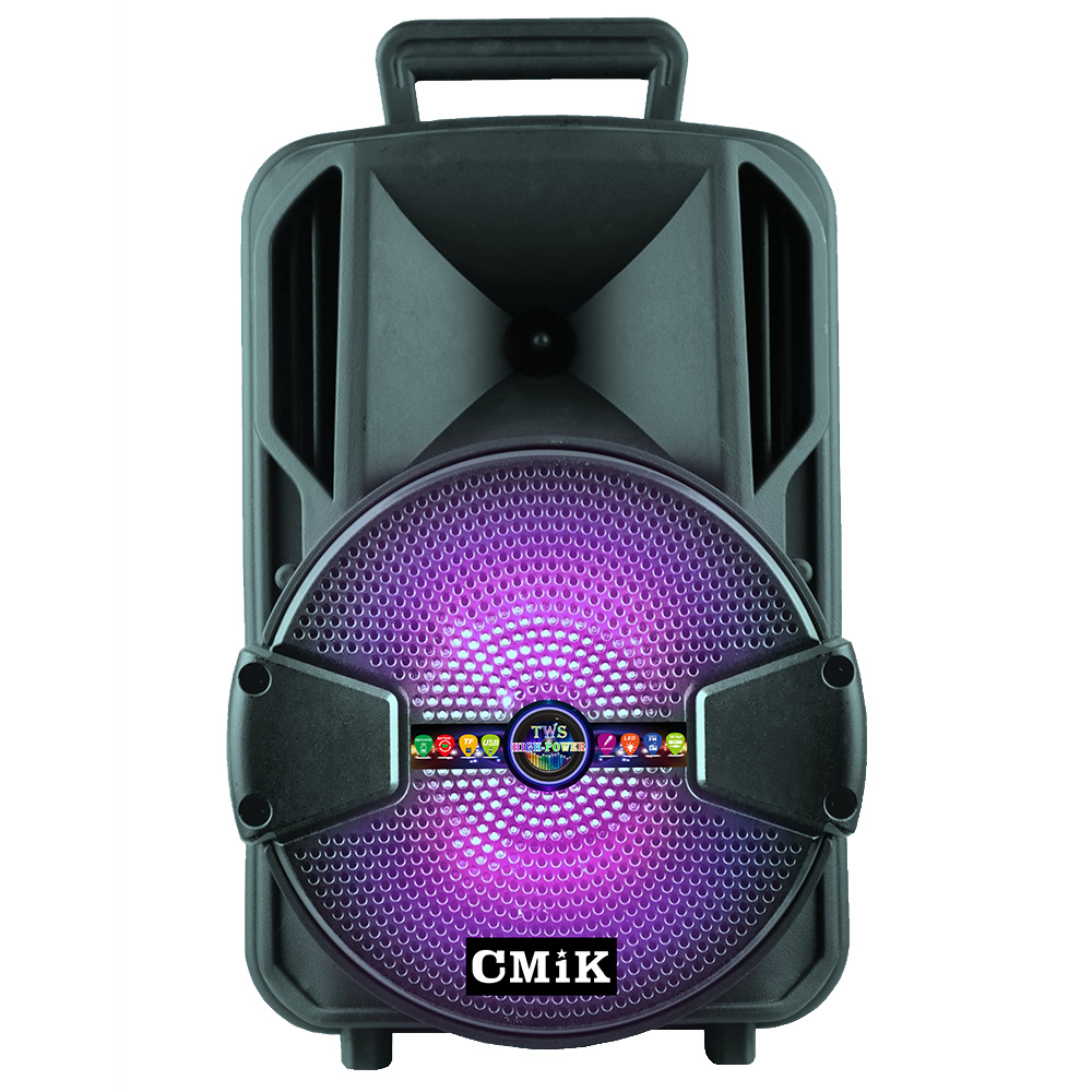 8-inch outdoor square dance speaker, Bluetooth, high-power portable hand-held lever, battery speaker, home card insert USB flash drive
