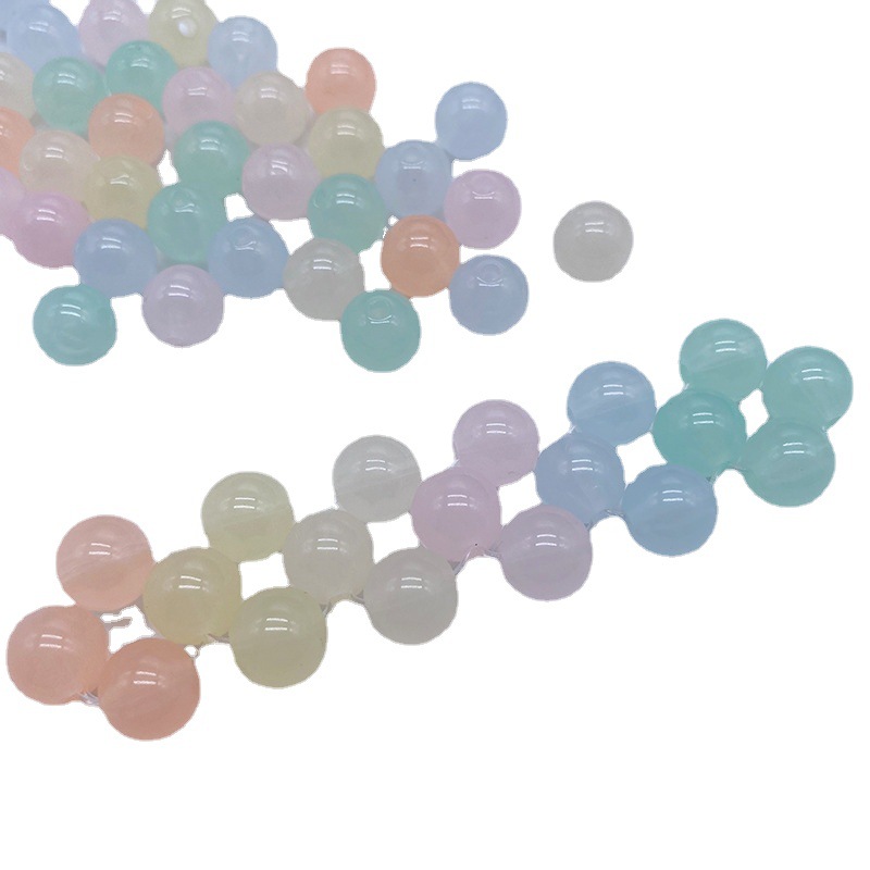 Acrylic through-hole jelly beads are versatile. They are the same light-colored beads as the popular ones. diy fresh color and versatile accessories Item Picture