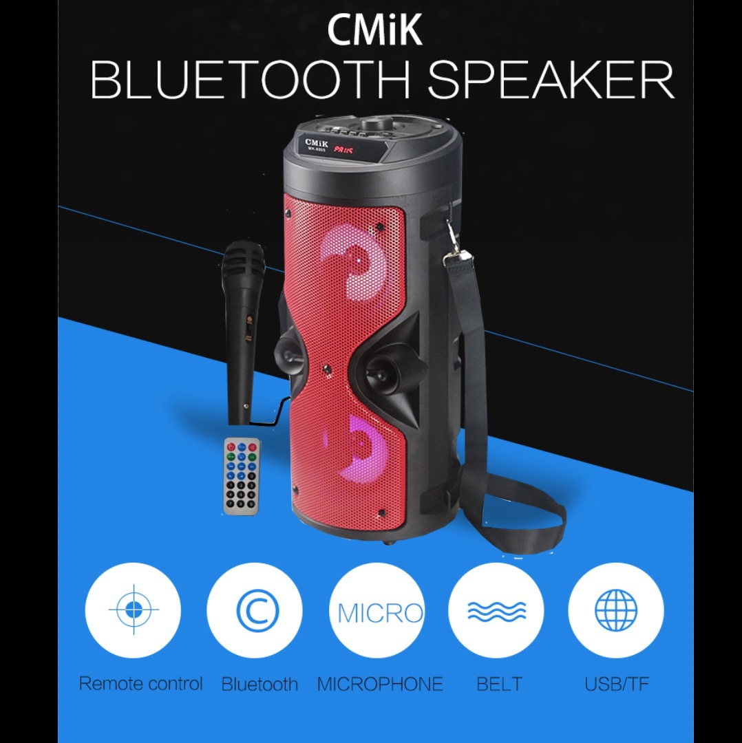 cmik portable small home outdoor wireless Bluetooth hand-pulled lever speaker subwoofer square dance sound system details Picture