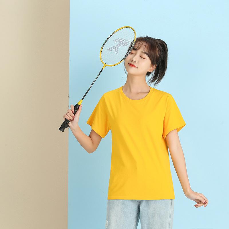 夏季新款宽松圆领t恤团体文化广告衫定制印logo短袖班服定制圆领细节图