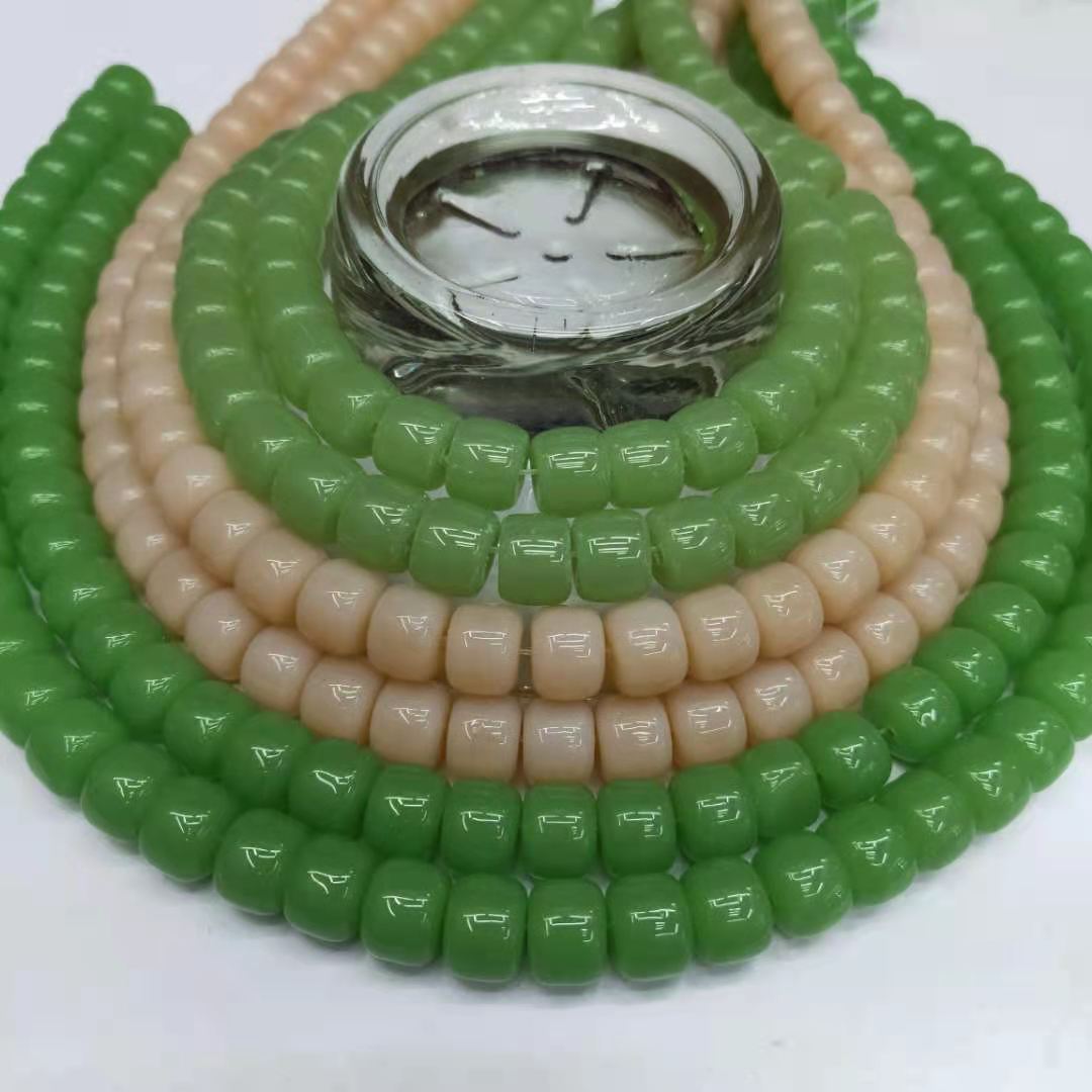 特色水晶珠宝 8*10MM水晶圆柱散珠批发 DIY隔珠车轮珠饰品配珠