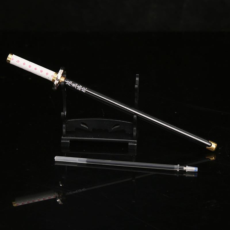 鬼灭之刃刀 中性笔创意卡通玩具可换芯 动漫周边学生文具桌面摆件详情图19