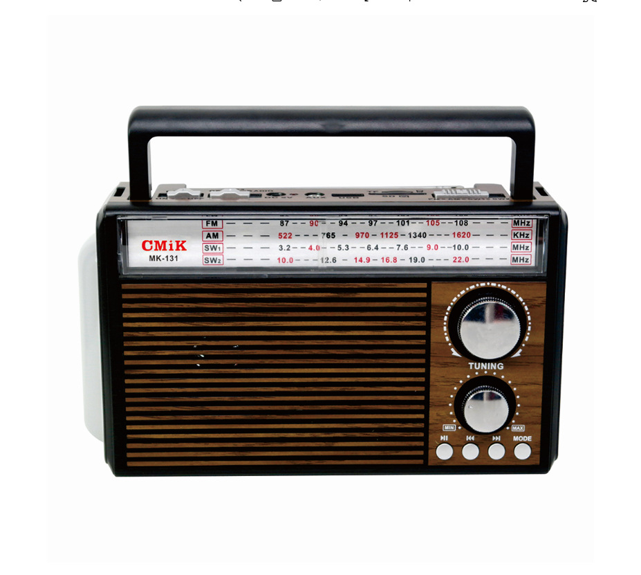 New vintage Bluetooth speaker radio card subwoofer creative gift antique wooden Bluetooth speaker