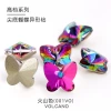 High-end butterfly-pointed bottom irregular-shaped nail water diamond 9*10 butterfly diamond nail accessory diy mobile phone sticker diamond undefined
