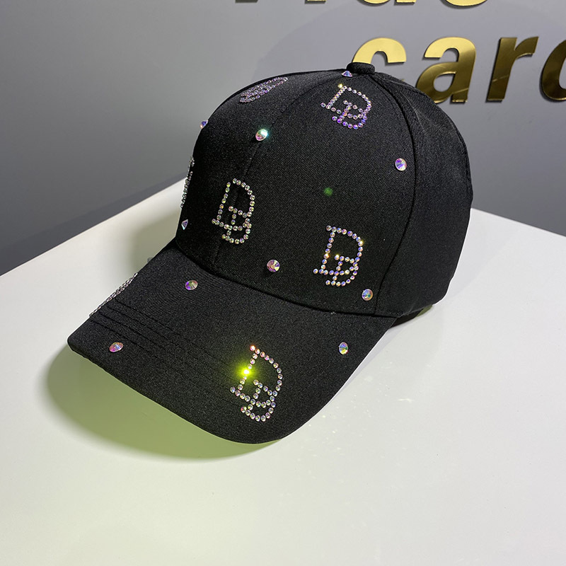 网红同款NYC水钻棒球帽女逛街时尚鸭舌帽旅游百搭防晒遮阳帽子男详情图6