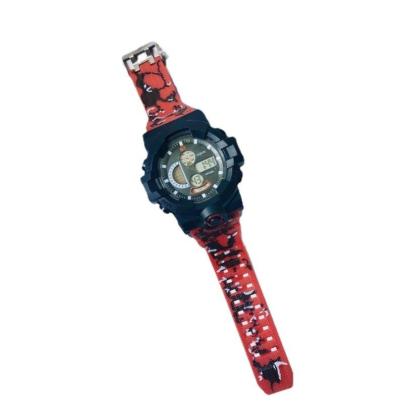 Korean version of youth sports electronic watch, outdoor waterproof multi-functional watch, male student creative luminous diving watch Item Picture