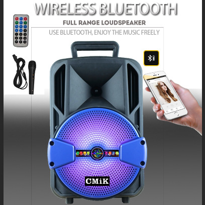 8-inch outdoor square dance speaker, Bluetooth, high-power portable hand-held lever, battery speaker, home card insert USB flash drive undefined