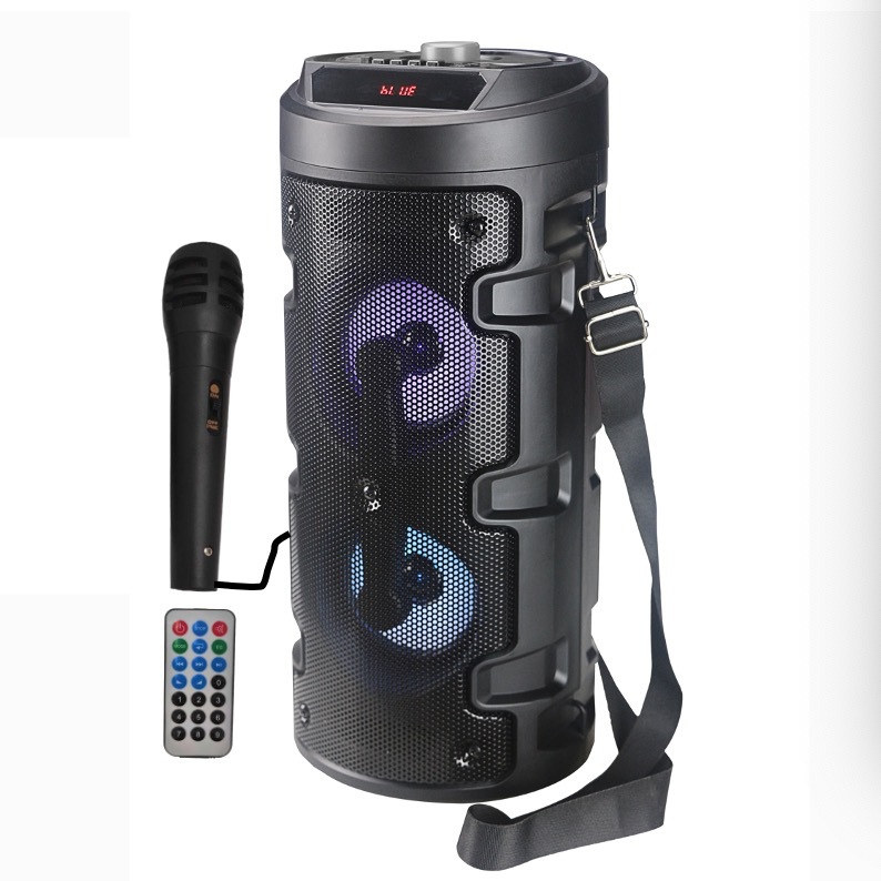 Source factory wireless Bluetooth speaker, dual speakers, outdoor portable high-volume square dance, USB flash drive, memory card speaker