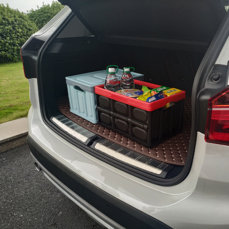 汽车后备箱收纳箱储物箱车内收纳盒车载置物整理车用用品大全折叠细节图