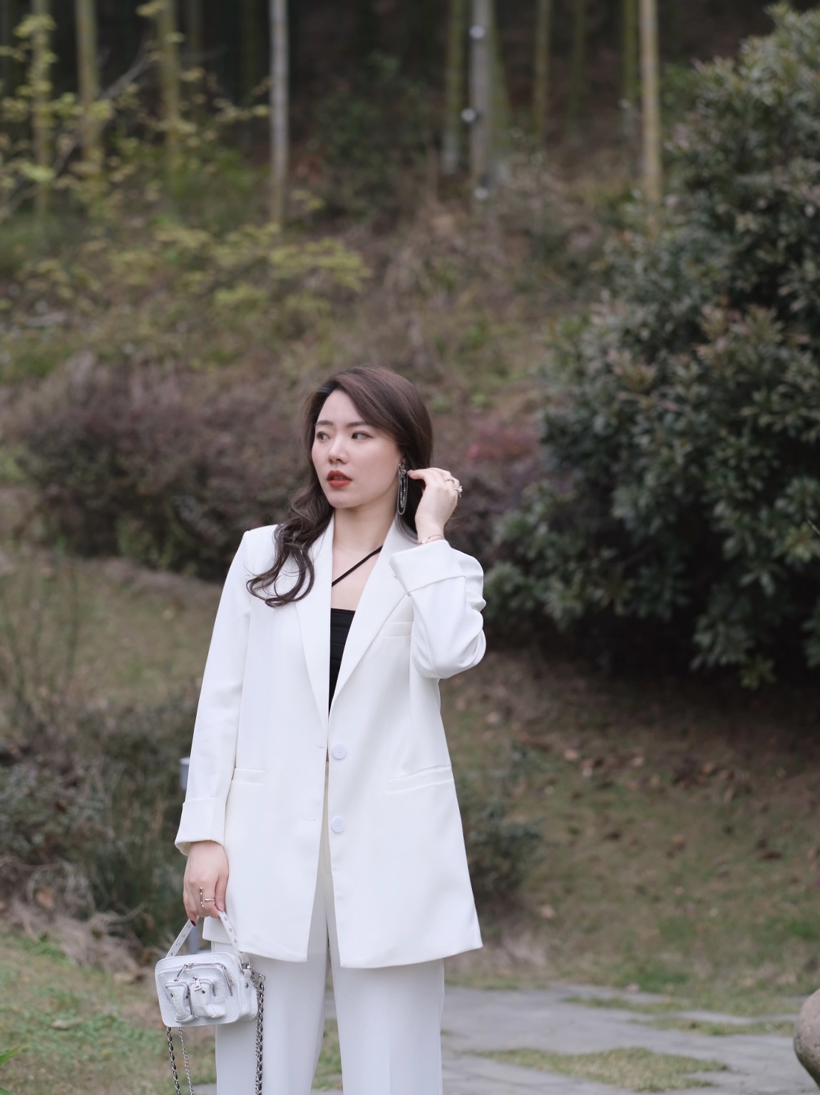 JML Ginger and wheat grain four-color casual suit is versatile, slimming, cool and stylish. It's a loose fit for early spring for women