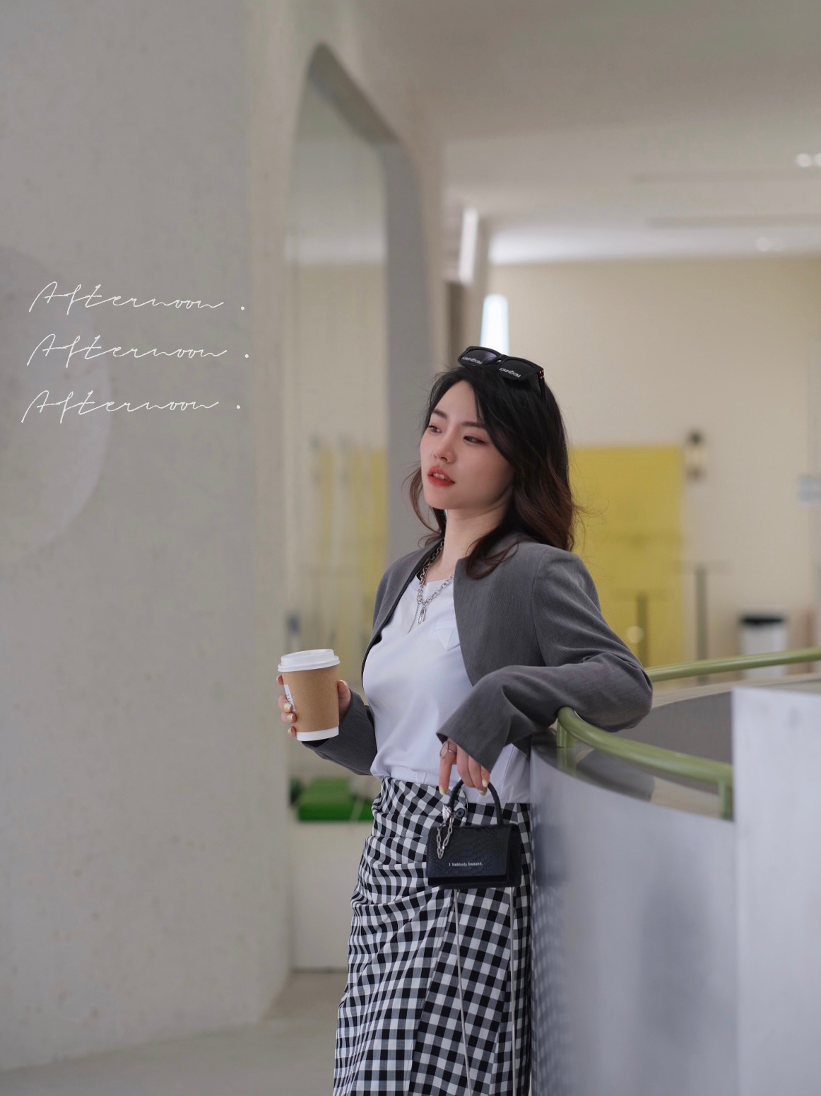 JML ginger grain grey suit, small waistcoat, high-waisted wide-leg pants, slimming A-line skirt, elegant commuting set