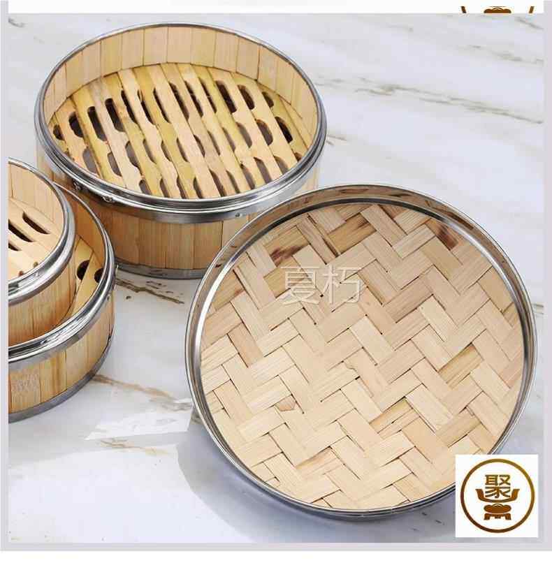 不锈钢粉蒸肉小蒸笼木制多功能蒸架粉蒸排骨扣肉家用蒸饺竹编详情4