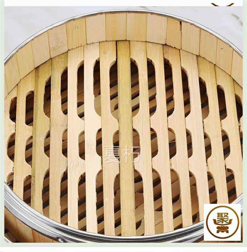 不锈钢粉蒸肉小蒸笼木制多功能蒸架粉蒸排骨扣肉家用蒸饺竹编详情3