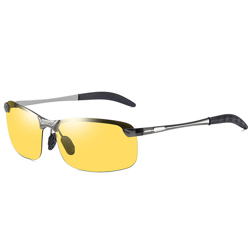 New 3043 men's sunglasses, day and night dual-purpose driving glasses, smart color-changing polarized sunglasses, approved by the manufacturer Item Picture