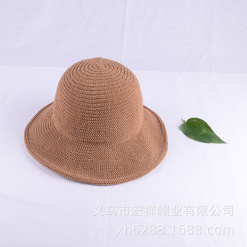 Ladies Summer Collapsible Milk Silk Large Eaves Basin Hat Sunshade Fisherman Hat Manufacturers Direct Sales Application Scenario