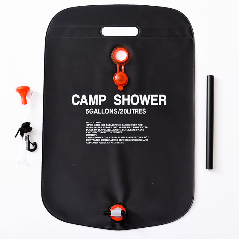 野营用品浴袋20L太阳能沐浴袋户外洗澡水袋露营装备用品产品图