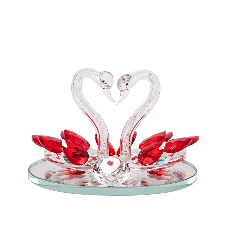 Car Perfume Seat Decoration Couple Crystal Swan Interior Decoration Car Decoration Automotive Supplies Wholesale Item Picture