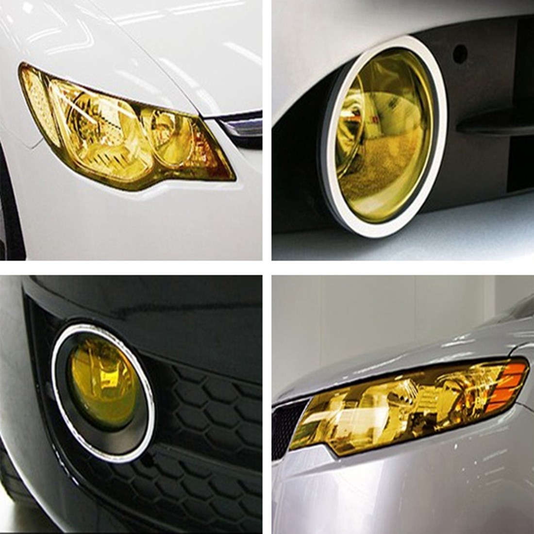 30 X100cm Car Headlights Color Changing Film Brake Light Sticker Taillight Color Changing Film Light Transmitting Film Car Sticker Modified Color Changing Film Personalized Diy Color Changing Film Application Scenario