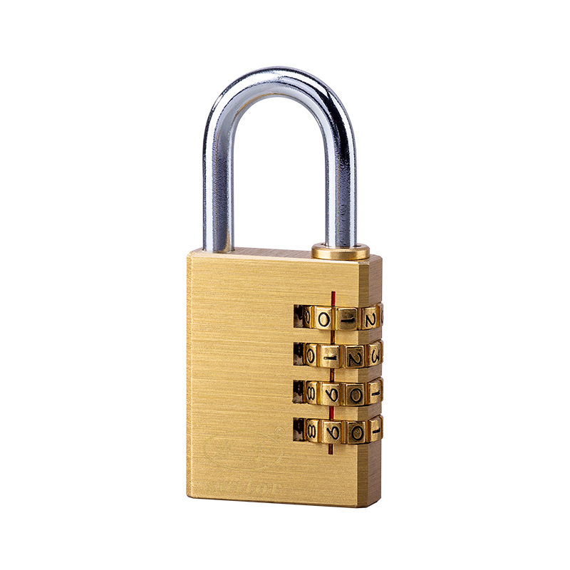全铜制小密码挂锁储物柜行李箱抽屉健身房可用4位拉杆箱密码锁密码锁详情图5