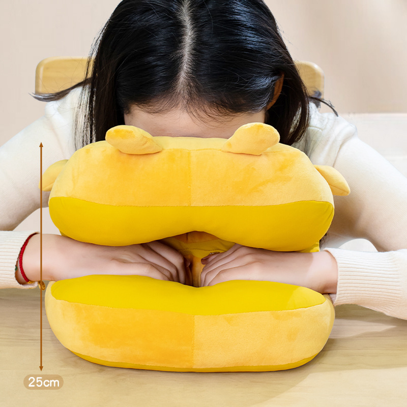 比鲁斯卡通午睡枕午休枕 康乐屋学生午睡神器趴趴枕 趴睡枕批发产品图